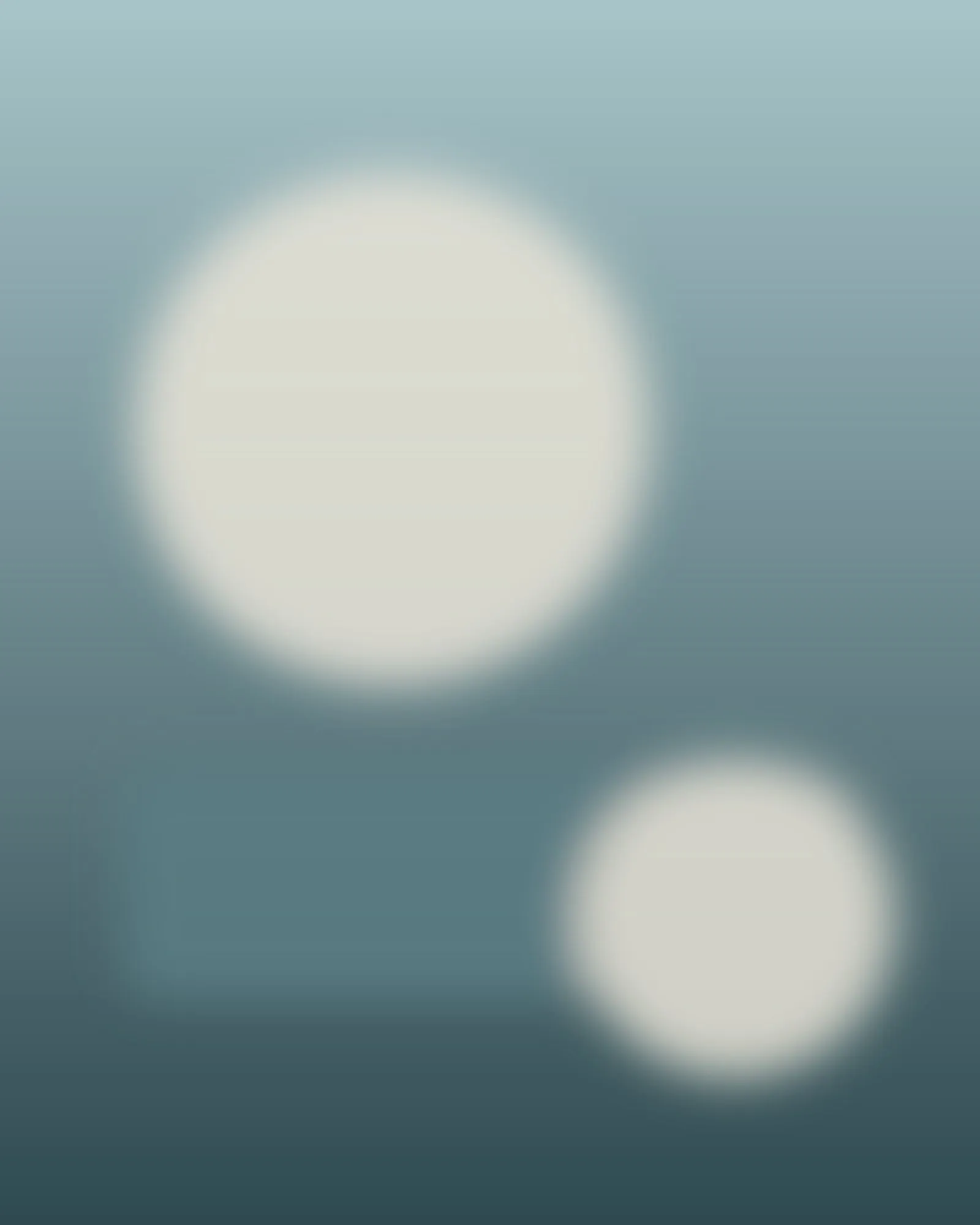 Pale blue-green seascape with soft grey forms